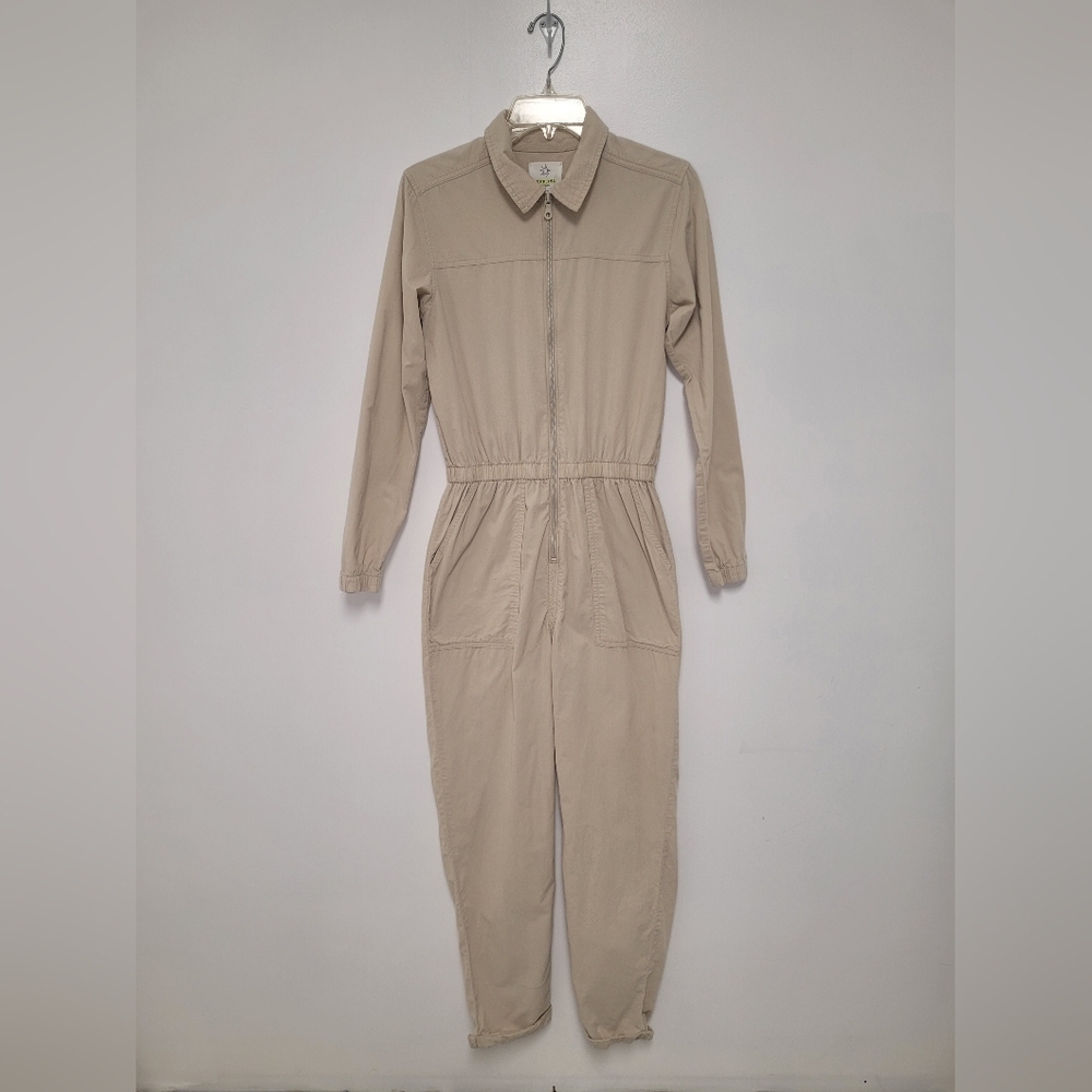 Offline by Aerie Cream Corduroy Long Sleeve Jumpsuit sz XS